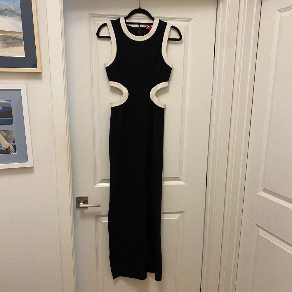 STAUD Dolce Maxi Dress in Black